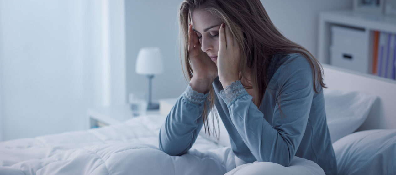 typiske symptomer på diabetes, kvinde i sengen