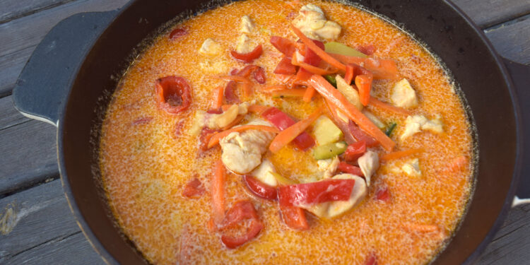 Opskrift på thai-inspireret kyllingesuppe