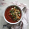 Fyldig tomatsuppe med ristet jordskok