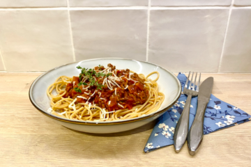 Spaghetti bolognese med et tvist