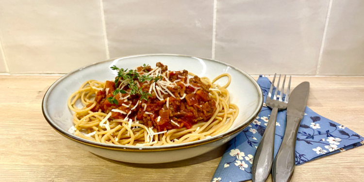 Spaghetti bolognese med et tvist