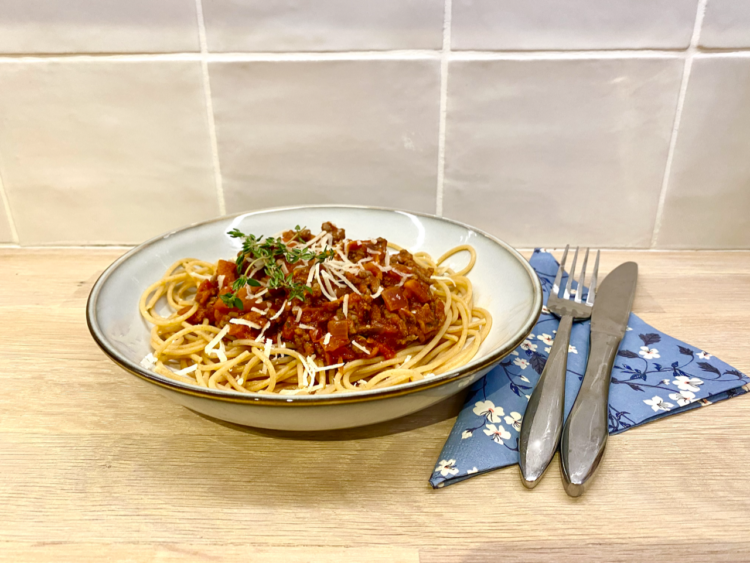 Spaghetti bolognese med et tvist