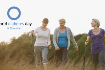 Verdens diabetesdag 2023, kender du din risiko. Tre kvinder går tur.